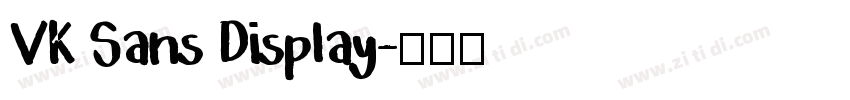 VK Sans Display字体转换